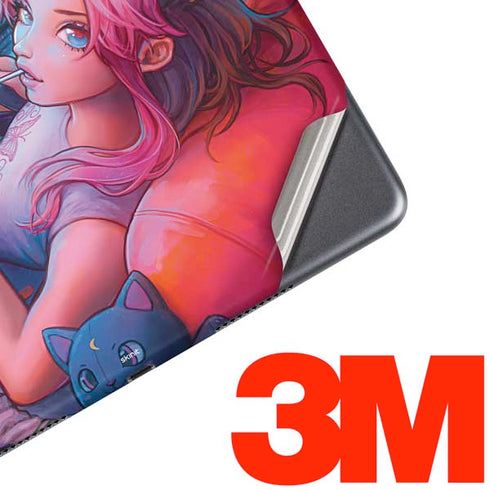 Pink Hair Anime Gamer Girl by Ivy Dolamore iPad Skins